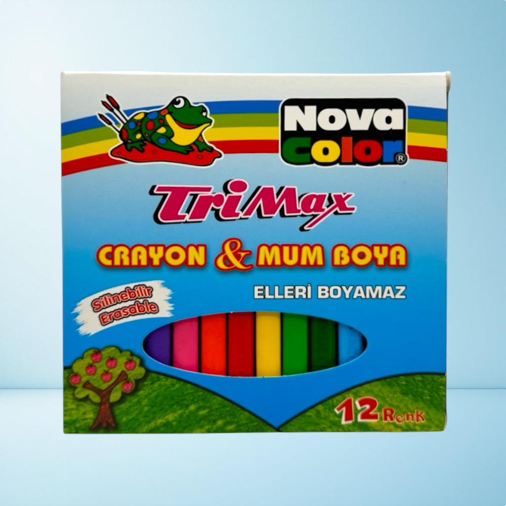 NOVA COLOR TRİMAX MUM BOYA 12 RENK